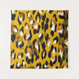 Luipaard Textuur Dier Print Achtergrond Wandkleed