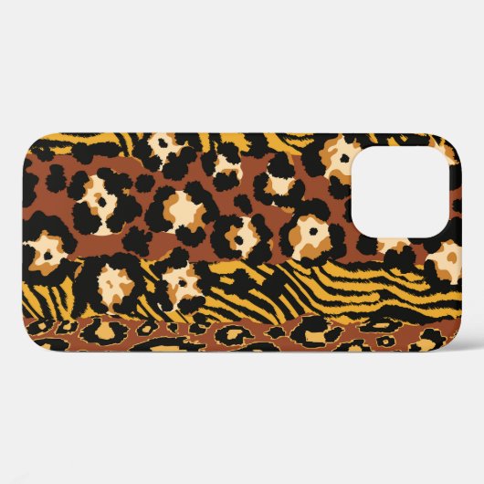 Luipaard, tijgerhuiden, wild patroon. Case-Mate iPhone case (Achterkant (horizontaal))