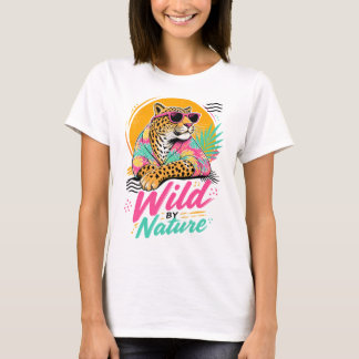 Luipaard Tropische Grafische Shirt Wild door de Na