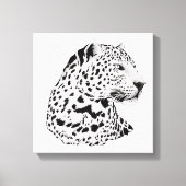 Luipaard van Oerwoud Animals Stretched Canvas Afdruk (Voorkant)