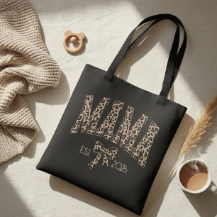 Luipaard Varsity Mama Krachtig Vrouwelijk Design Draagtas