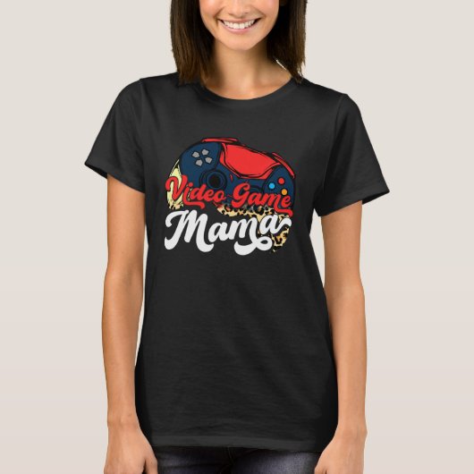 Luipaard Videogames Moeder dag Mama Moeders Moeder T-shirt (Voorkant)