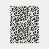 Luipaard - vingerafdrukken met vingerafdrukken fleece deken (Voorkant)