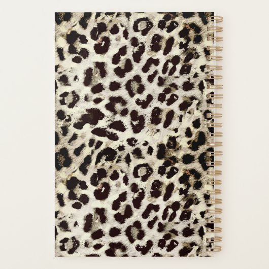 Luipaard - vingerafdrukken met vingerafdrukken planner (Achterkant)