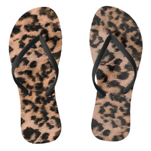 Luipaard - vingerafdrukken met vingerafdrukken teenslippers