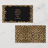 luipaard visitekaartje (Voorkant / Achterkant)
