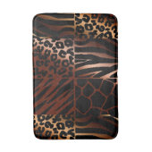 Luipaard, Zebra, Giraffe, Tijgerpatroon Badmat (Voorkant Verticaal)
