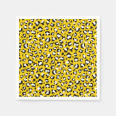 Luipaardafdrukken, luipspuiten, geel luipaard servet (Voorkant)