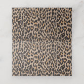 Luipaardafdrukken, spuiten, bruine luipaard, bruil (Binnenkant ongevouwen)