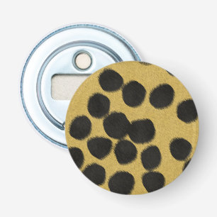 Luipaardbontprint Button Flesopener