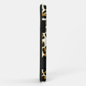 Luipaarddierenprint monogrammed Case-Mate iPhone case (Achterkant/rechts)