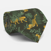 Luipaarden in Jungle Stropdas (Opgerold)