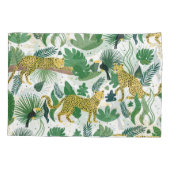 Luipaarden Oerwoud: Tropisch Kinder naadloos. Kussensloop (Achterkant)