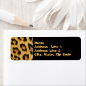 Luipaardhuid, boer, haardruk etiket (Insitu)