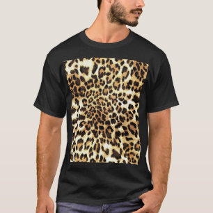 Luipaardhuid, naadloos patroonontwerp. t-shirt