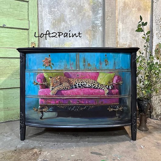 Luipaardkat Decoupage Tissuepapier