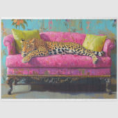 Luipaardkat Decoupage Tissuepapier (Voorkant)