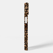 Luipaardpatroon Zwart Brons Monogram Case-Mate iPhone Case (Achterkant / Rechts)
