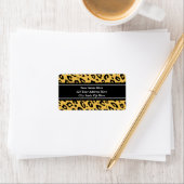 Luipaardprint adreslabels etiket (Insitu)
