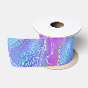 Luipaardprint Agaat   Glam Abstract Steenpatroon Lint