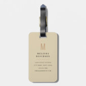 Luipaardprint Bagagelabel (Achterkant verticaal)