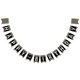 Luipaardprint Banner, Aanpasbaar Vlaggetjes