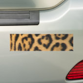 Luipaardprint Bumpersticker (Op auto)