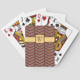 Luipaardprint Chevron Klassieke Speelkaarten