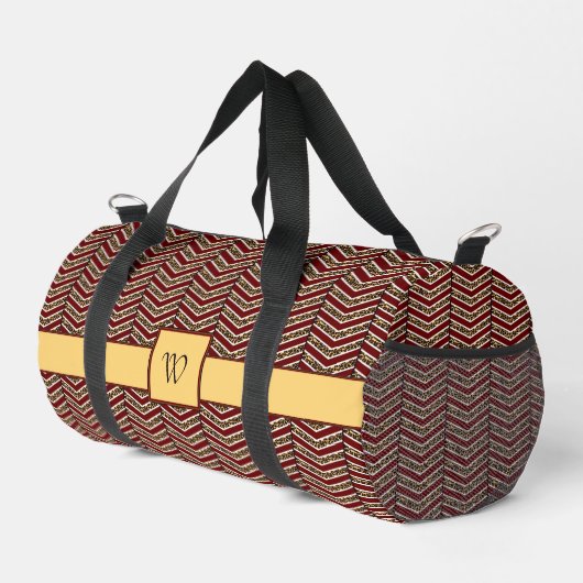 Luipaardprint Chevron Plunjezak (Rechterhoek)