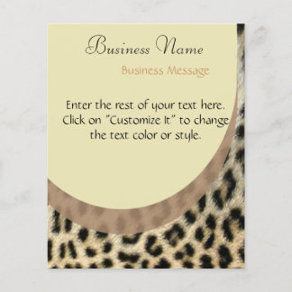 Luipaardprint Flyer