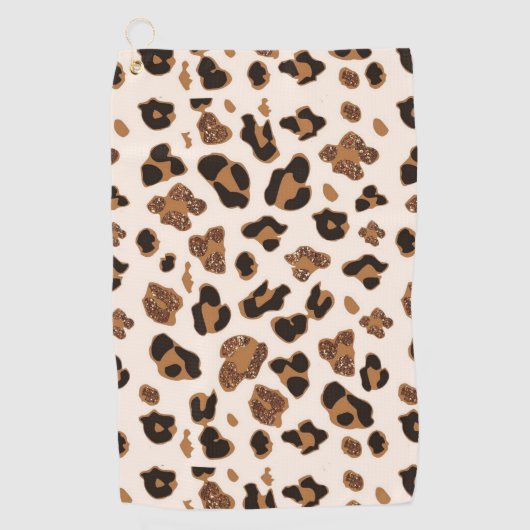 Luipaardprint Golfhanddoek (Voorkant)