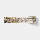 Luipaardprint Goud Glitters Lint (Voorkant)