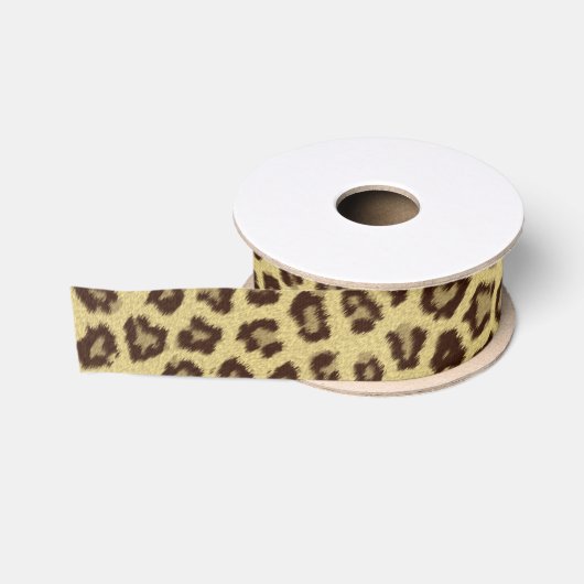 Luipaardprint Grosgrain Lint (Spoel)