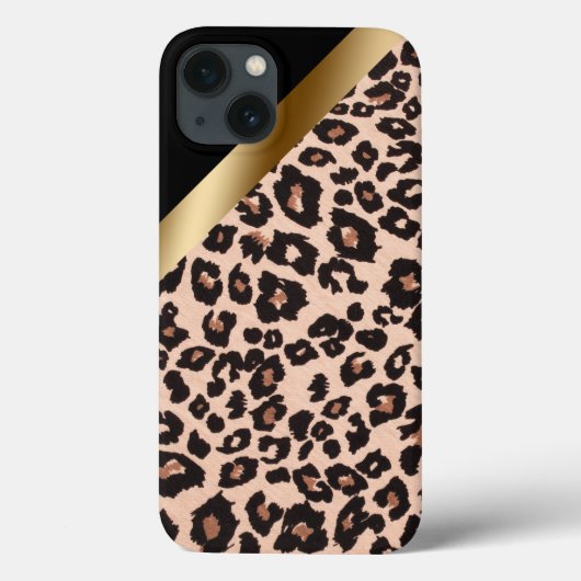 Luipaardprint iPhone 13 Hoesje (Achterkant)