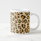 Luipaardprint Jumbo Koffiemok Extra Grote Mok (Rechts)