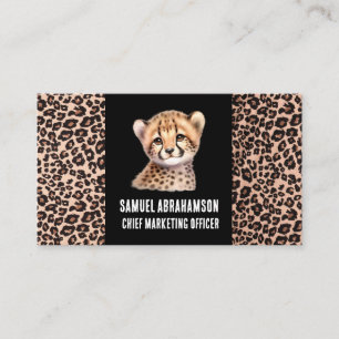 Luipaardprint Kawaii Premier Visitekaartje