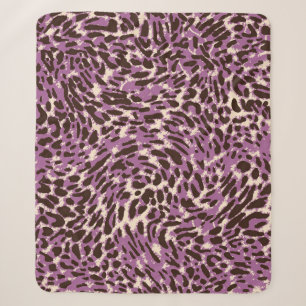 Luipaardprint, klassiek dierenpatroon. sherpa deken