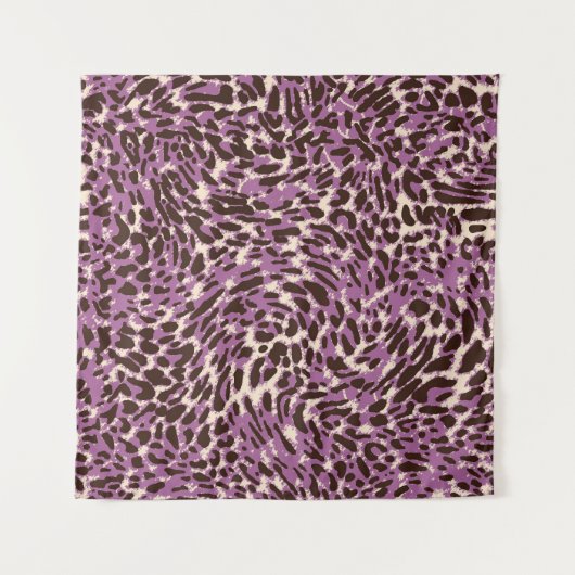 Luipaardprint, klassiek dierenpatroon. wandkleed (Voorkant (horizontaal))