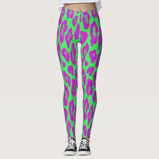 Luipaardprint leggings (Voorkant)