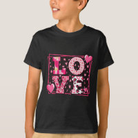 Luipaardprint Liefde Rode Lippen Woord Letter Scha