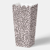 Luipaardprint Meisje Baby Shower Popcorn Bedankdoosjes (Achterkant)