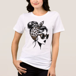 Luipaardprint mode meisje esthetisch T-shirt ontwe