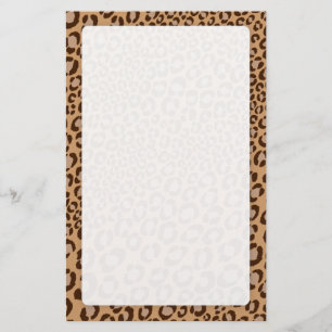 Luipaardprint/Natuurlijk/Achtergrondkleur toevoege Briefpapier