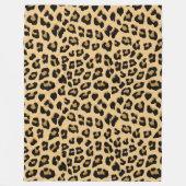 Luipaardprint patroon fleece deken (Voorkant)