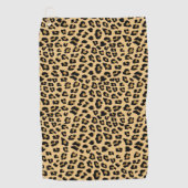 Luipaardprint patroon golfhanddoek (Voorkant)