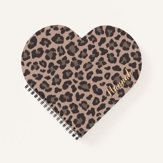  luipaardprint Spiral Notitieboek (Voorkant)