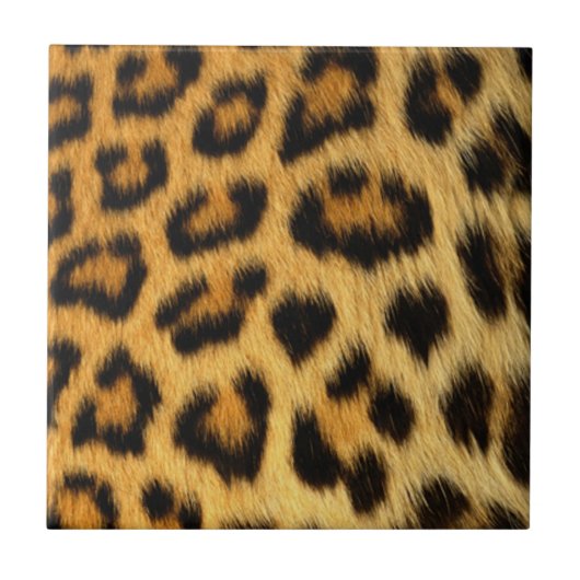 Luipaardprint Tegeltje (Voorkant)