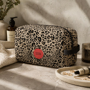 Luipaardprint Toilettas Stijlvolle Cosmetica Cas Toilettasje