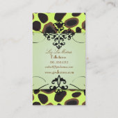 Luipaardprint visitekaartjes (Achterkant)