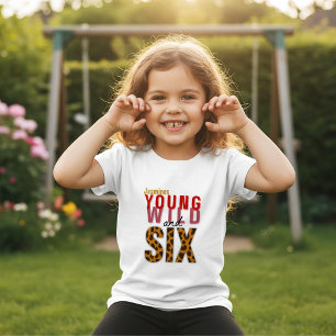 Luipaardprint Zes Jachtluipaard Verjaardagskleding Kinder Shirts